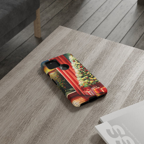Christmas Tree in Cozy Holiday Home - Impact Resistant Phone Case